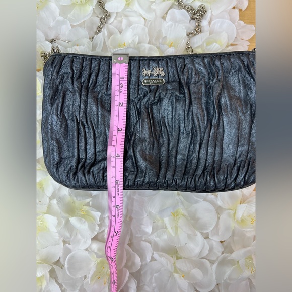 Coach Madison Gathered Leather Zip Crossbody Clutch - Picture 11 of 13